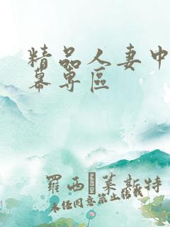 精品人妻中文字幕专区