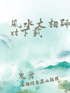 风水大相师 txt下载