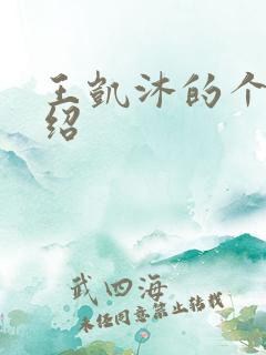 王凯沐的个人介绍