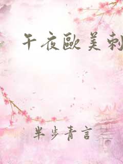 午夜欧美刺激爽