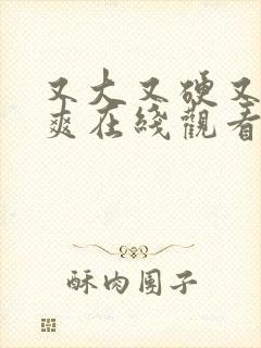 又大又硬又粗又爽在线观看