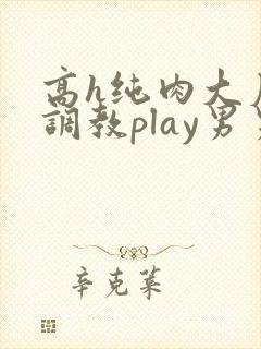 高h纯肉大尺度调教play男男