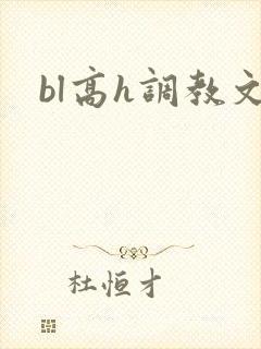 bl高h调教文