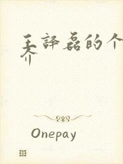 王译磊的个人简介