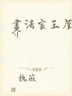 书法家王厚祥简介