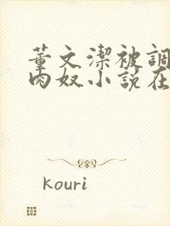 董文洁被调教成肉奴小说在线阅读