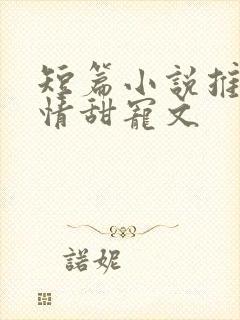 短篇小说推荐言情甜宠文