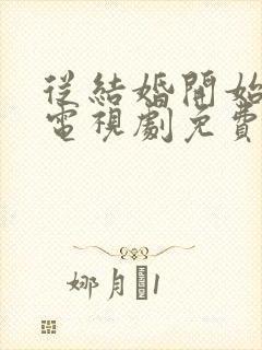 从结婚开始恋爱电视剧免费观看全集完整版