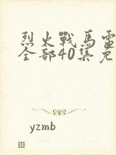 烈火战马电视剧全部40集免费