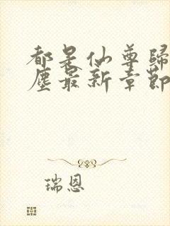 都是仙尊归来洛尘最新章节原版