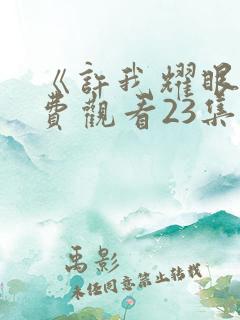 《许我耀眼》免费观看23集