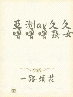 亚洲av久久久噜噜噜熟女软件