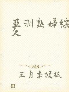 亚洲熟妇综合久久