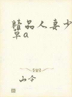 精品人妻少妇嫩草a