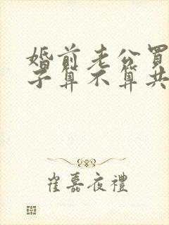 婚前老公买的房子算不算共同财产