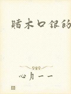 赌木口银的小说