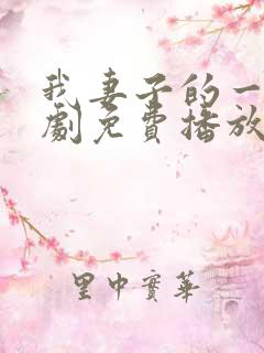 我妻子的一切韩剧免费播放