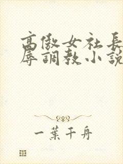 高傲女社长被屈辱调教小说