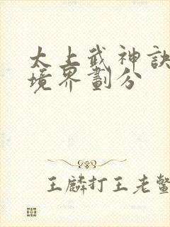 太上武神诀吴云境界划分