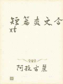 短篇爽文合集txt