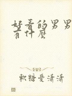 好看的男男小说有什么