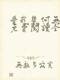 爱我几何无删减免费阅读全文