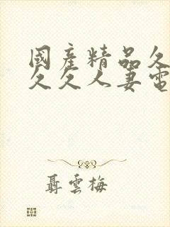 国产精品久久久久久人妻电影