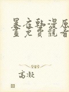 暴夜韩漫原著漫画免费观看在线阅读全集