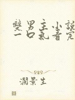 双男主小说推文一口气看完