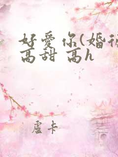 好爱你(婚后 高甜 高h