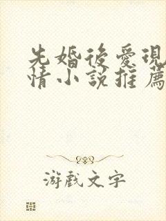 先婚后爱现代言情小说推荐