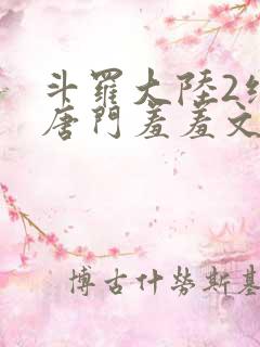 斗罗大陆2绝世唐门羞羞文