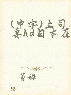(中字)上司人妻hd日本在线观看