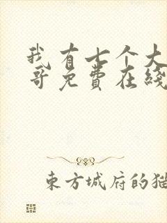 我有七个大佬哥哥免费在线阅读