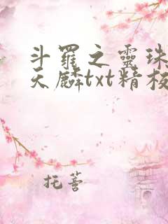 斗罗之灵珠神剑天麟txt精校无错版