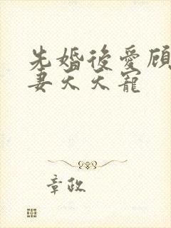 先婚后爱顾少娇妻天天宠