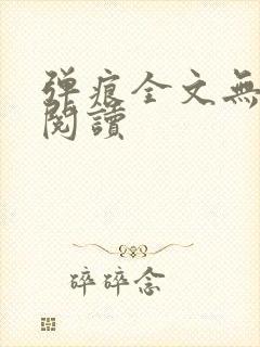 弹痕全文无删减阅读