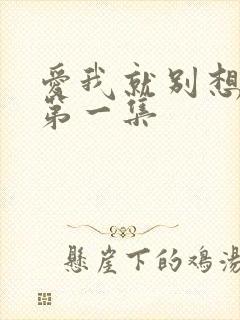 爱我就别想太多第一集