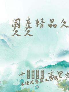 国产精品久久久久久