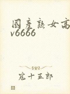 国产熟女高潮av6666