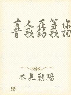 有人在等你是哪首歌的歌词