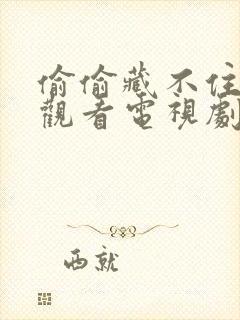 偷偷藏不住免费观看电视剧完整版