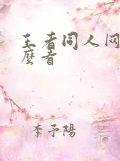 王者同人网站怎么看