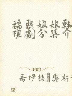 福熙姐姐韩剧电视剧分集介绍