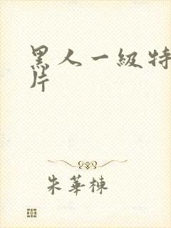 黑人一级特黄影片