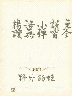 杨洛小说免费阅读无弹窗全文