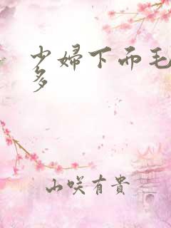 少妇下面毛多水多