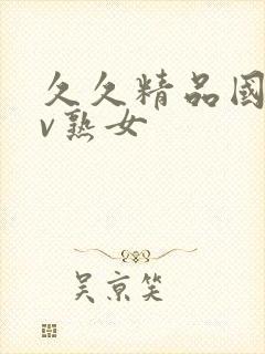 久久精品国产av熟女