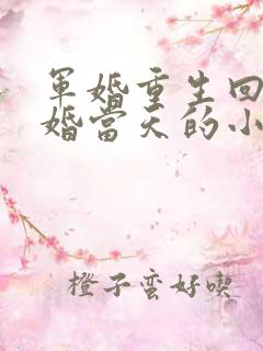 军婚重生回到结婚当天的小说推荐