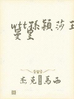 wtt孙颖莎王曼昱